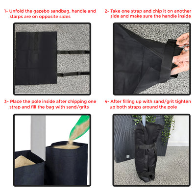 Garden Gazebo Sandbag x 4