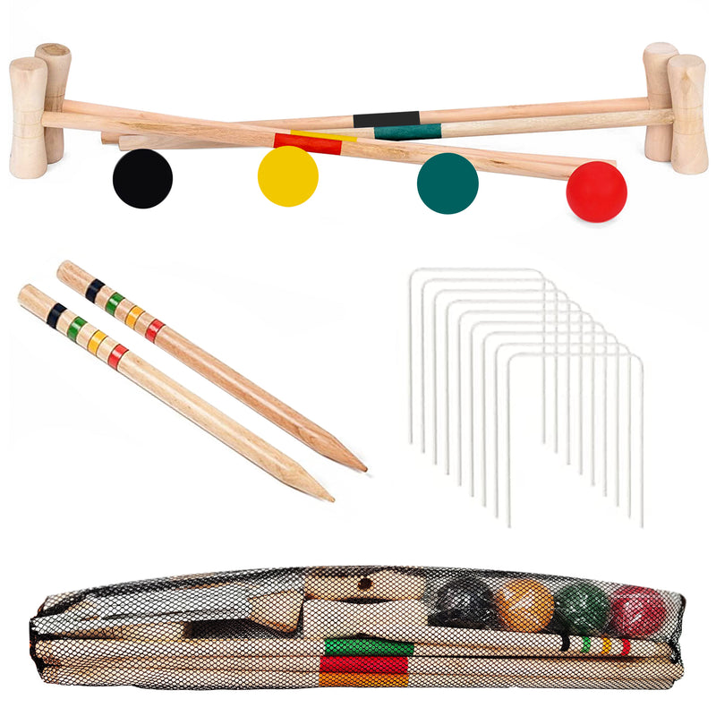 4 Player Full Size Croquet Set