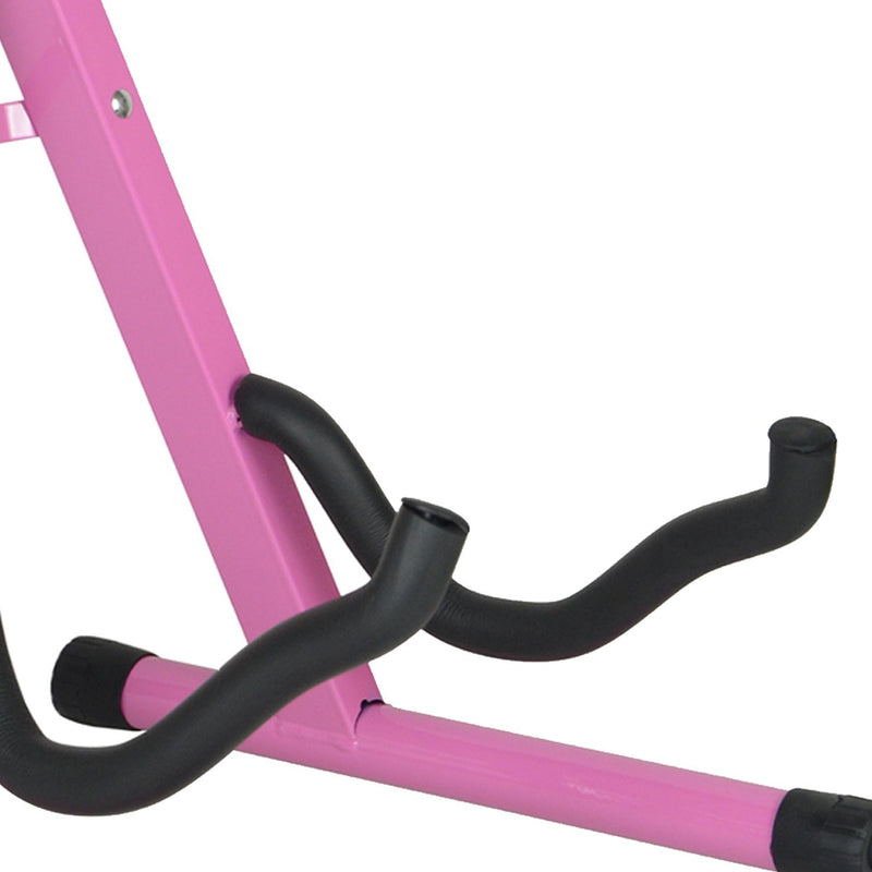 Foldable Music Guitar Stand (Pink)