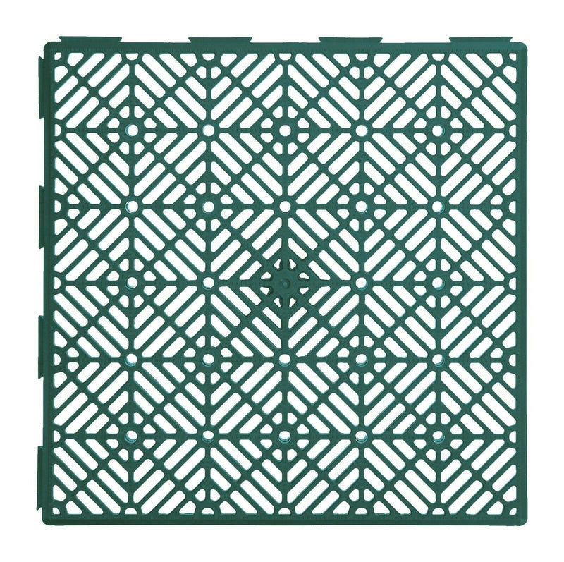 Slip-Resistant Interlocking Garden Tiles