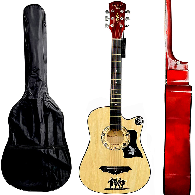 38" Full Size 6 String Guitar Wooden Color