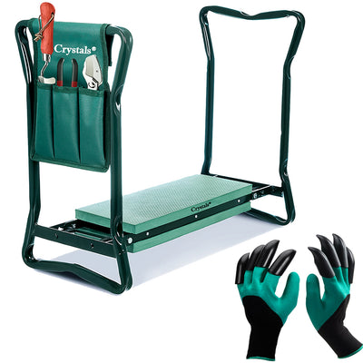 Garden Kneeler with Tool Bag & Gardening Gloves