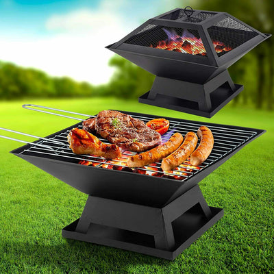 Square Patio Heater With Bbq Grill