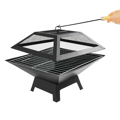 Square Patio Heater With Bbq Grill