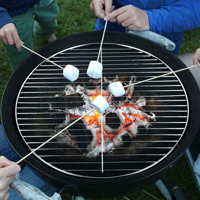 Redwood Steel Fire Pit with Grill