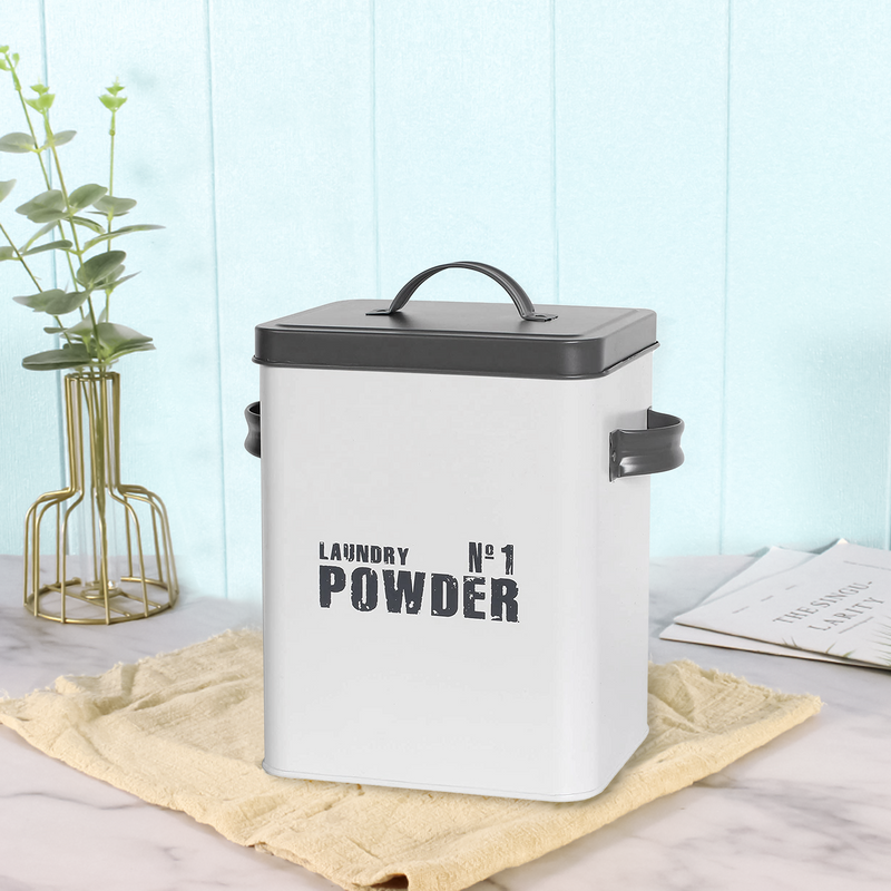Powder Storage laundry Powder Storage Box - White/Cream – Dennyshop UK