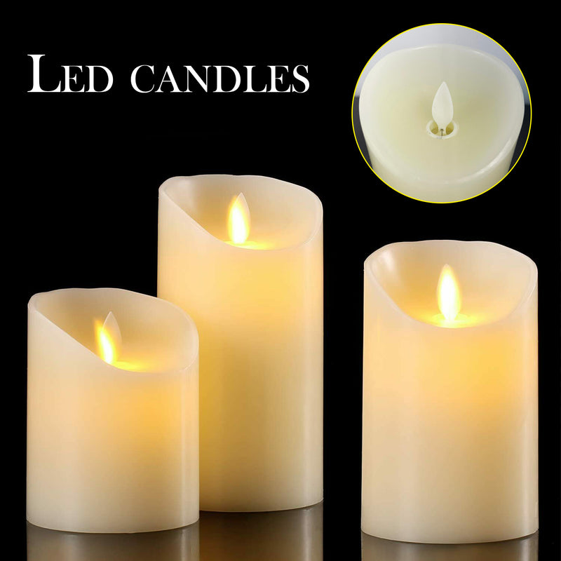 Flame-less LED Candles with Remote