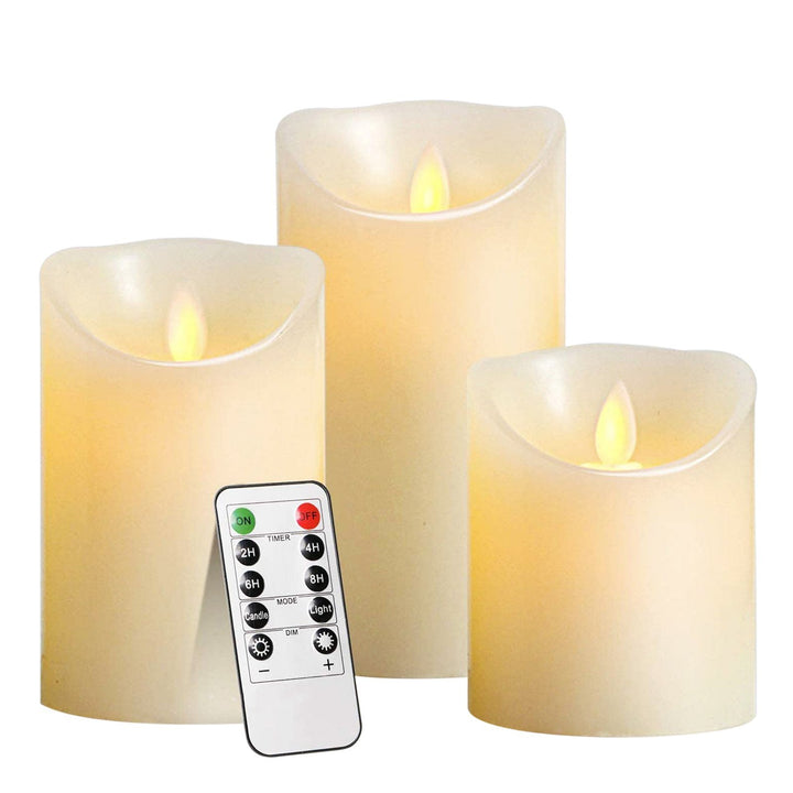 Flame-less LED Candles with Remote