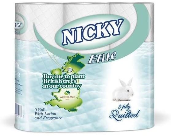 Nicky Elite 9 Pack Toilet Rolls