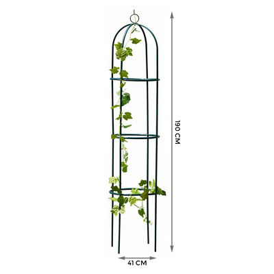 1.9m Outdoor Garden Metal Obelisk Trellis