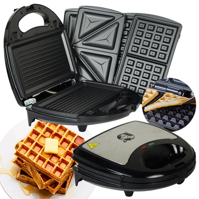 3 in 1 Waffle Maker & Sandwich Toaster