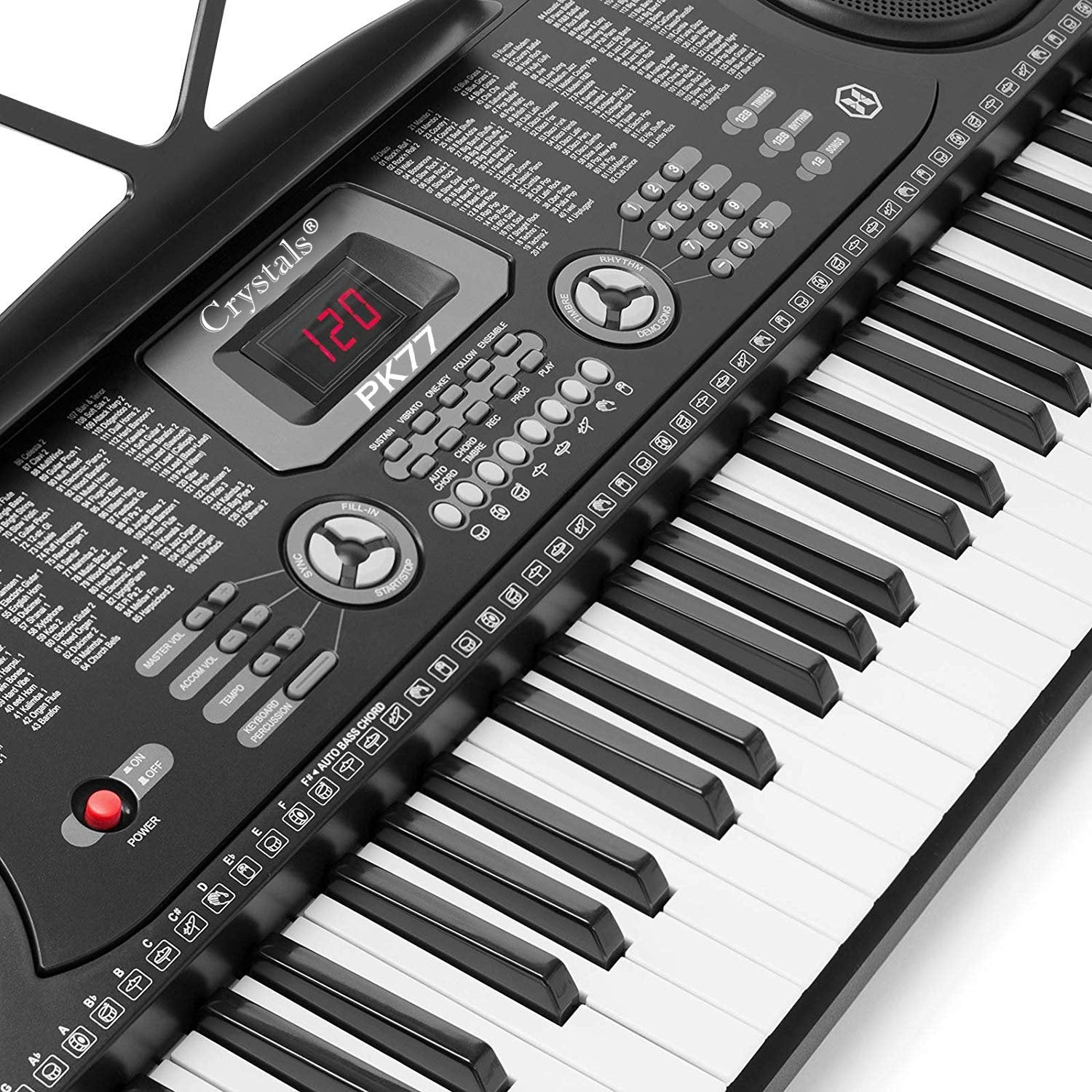 61 key sales lighting electronic keyboard