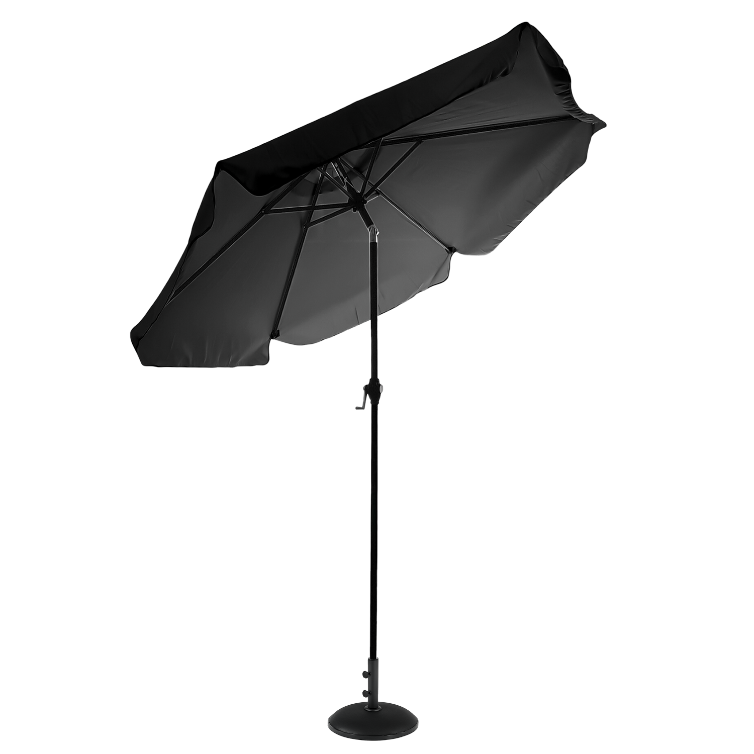 Parasol Umbrella 2.2m Tilt Crank Handle With Parasol Base – Dennyshop UK