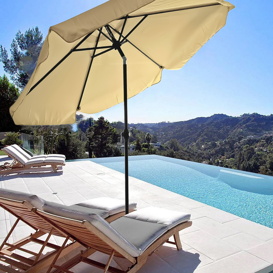crank and tilt patio umbrella uk 2M Crank & Tilt Parasol Umbrella
