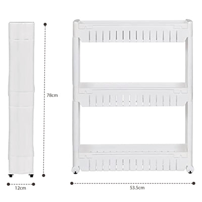 3 Tier Kitchen Trolley Rack Storage Organiser