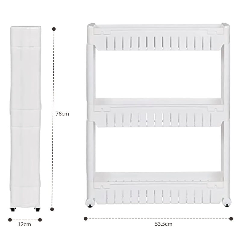 3 Tier Kitchen Trolley Rack Storage Organiser