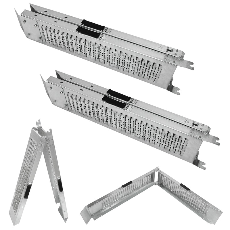 2-Pcs Steel Foldable Loading Ramp