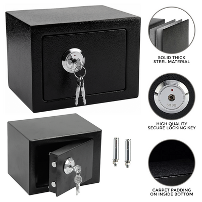 4.6L Lockable Money Safe Box