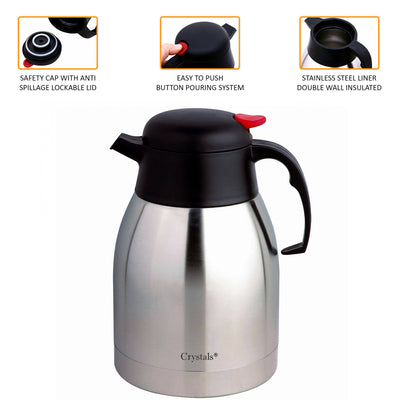 2L Steel Vacuum Kettle Flask