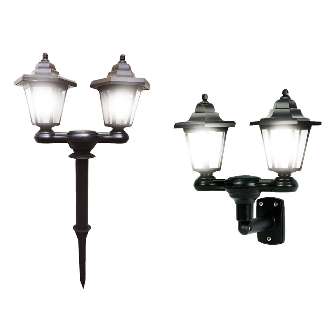 Solar Powered Dual Head LED Lantern