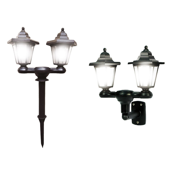 Solar Powered Dual Head LED Lantern