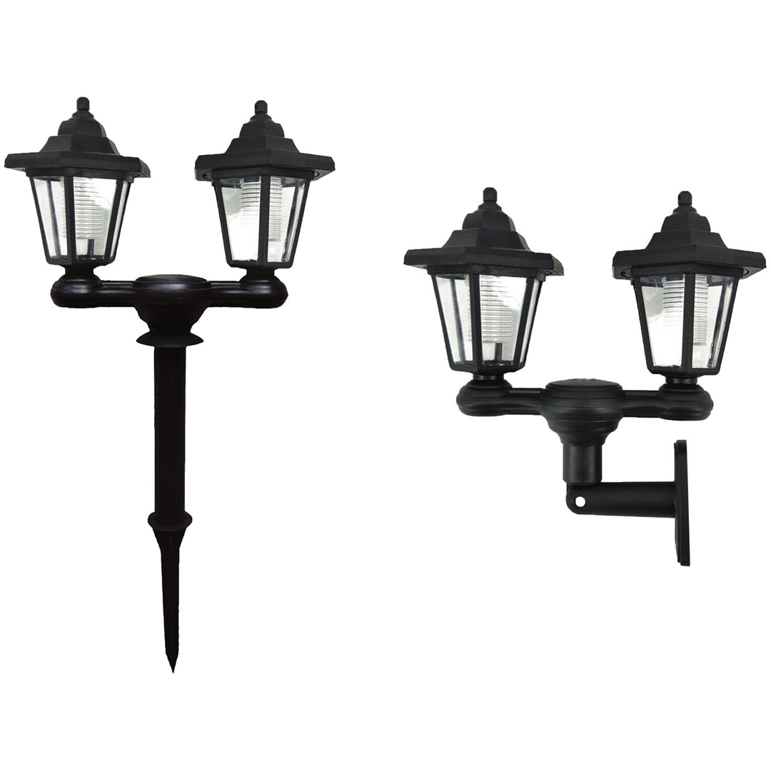 Solar Powered Dual Head LED Lantern