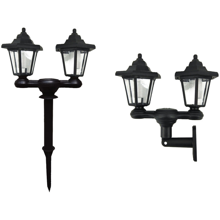 Solar Powered Dual Head LED Lantern