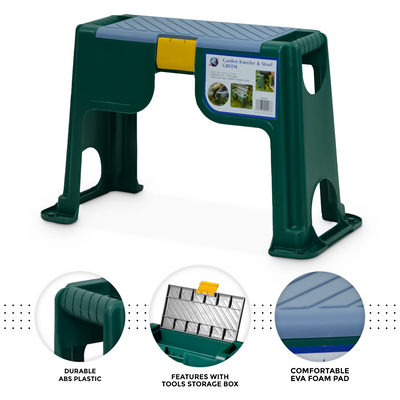 Portable 3in1 Garden Kneeler + Gardening Gloves