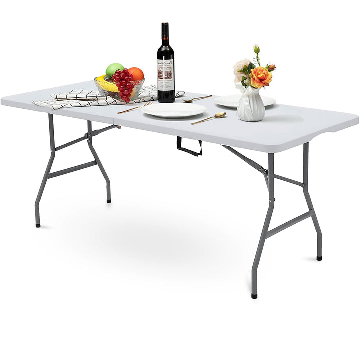 6ft Foldable Banquet Camping Table & Cover