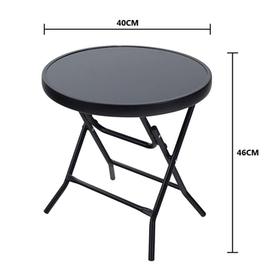 Folding Drinks Side Round Table