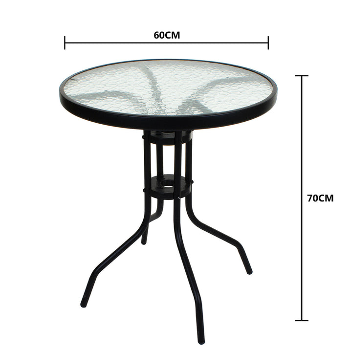 Tempered Glass Top Patio Table