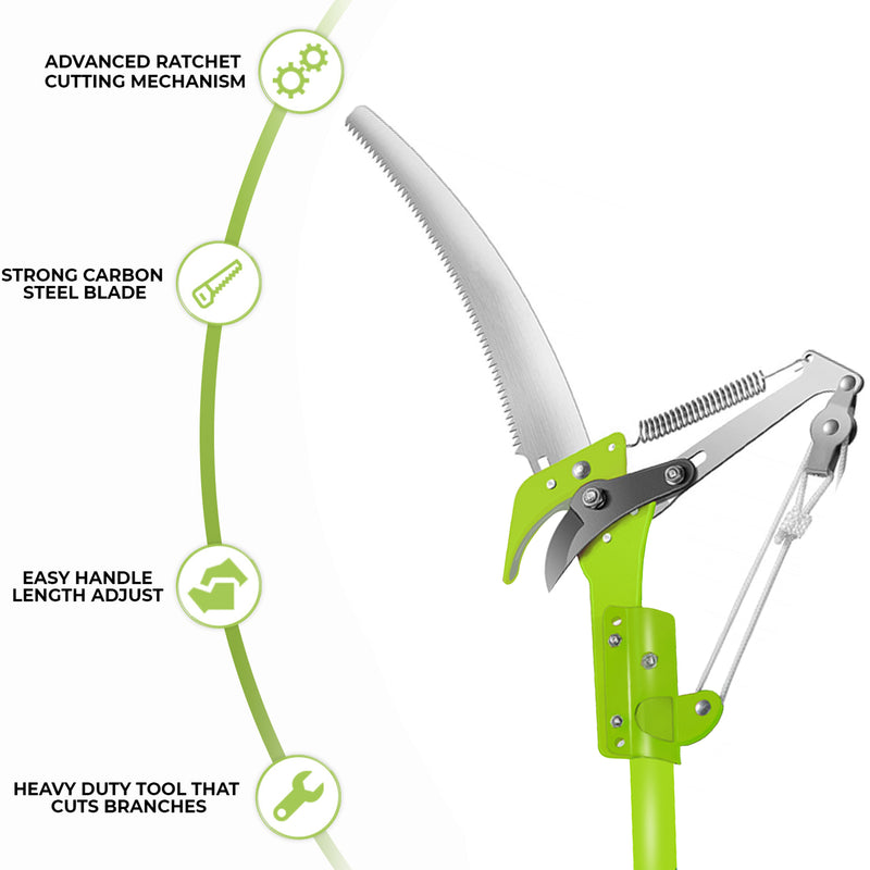 Telescopic Branch Pruner Cutter + 32cm Saw