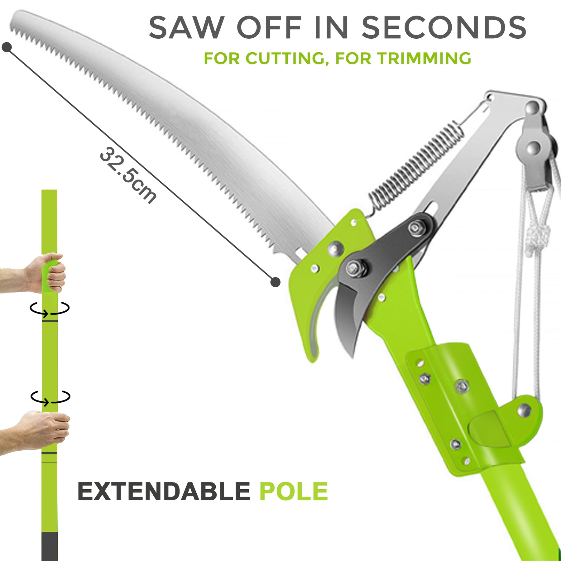 Telescopic tree pruner and saw deals