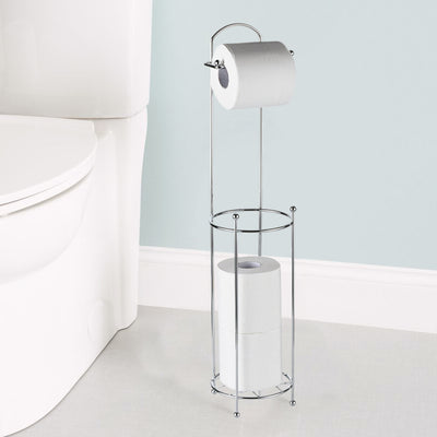 Toilet Roll Holder Free Standing - Chrome