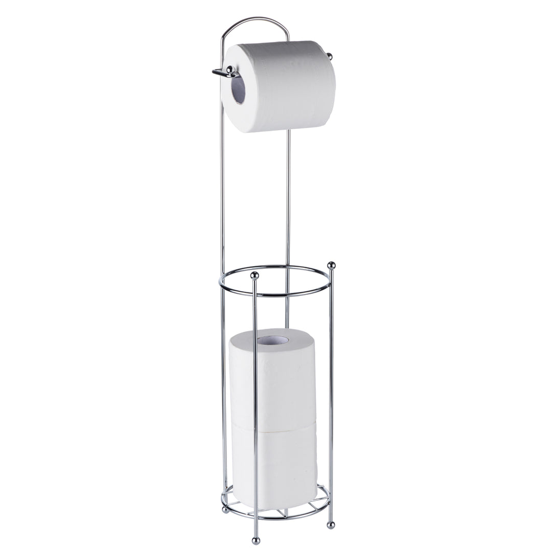 Free Standing Chrome Toilet Paper Holder