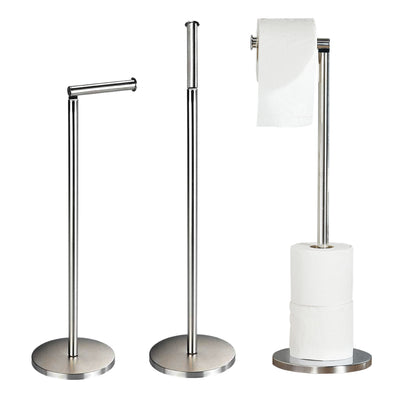 Toilet Roll Holder Free Standing - Chrome