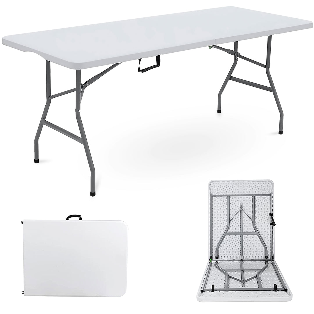 6ft Foldable Banquet Camping Table & Cover