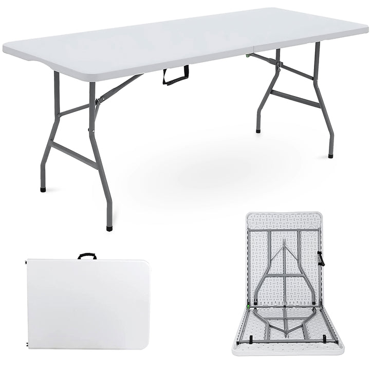 6ft Foldable Banquet Camping Table & Cover