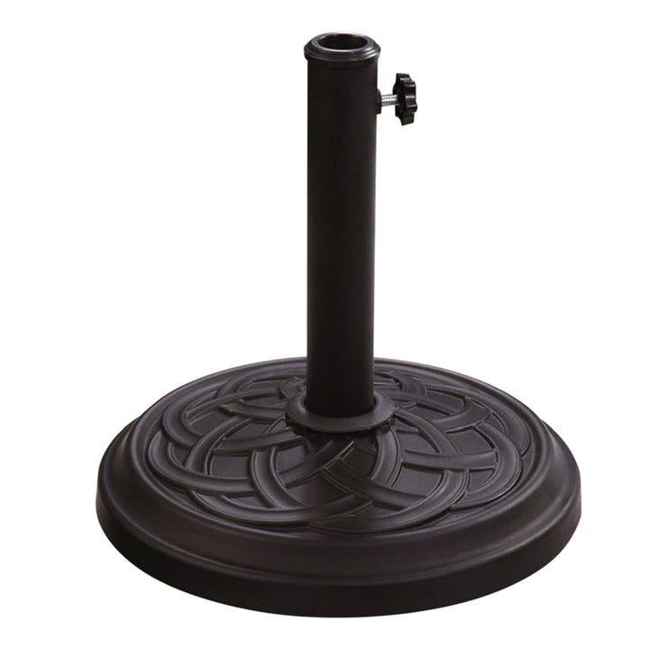 Heavy Duty Parasol Base 12Kg - Black/Metallic