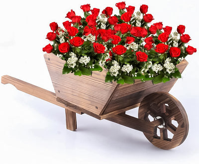 Garden Ornamental Wheelbarrow Planter