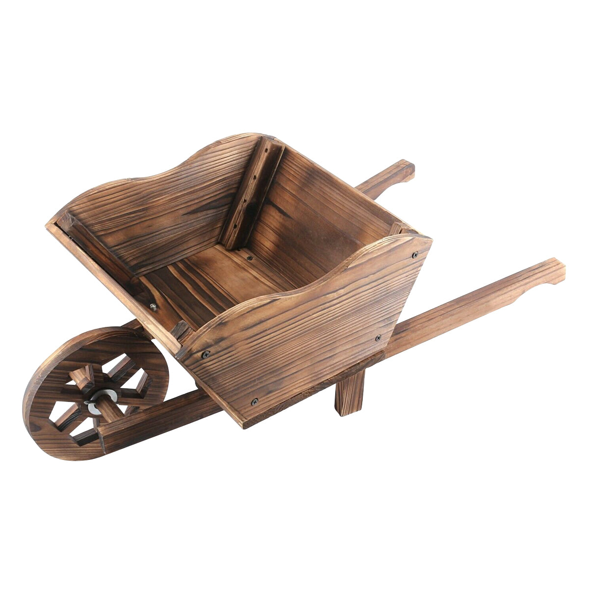 Antique outlet wooden wheelbarrow