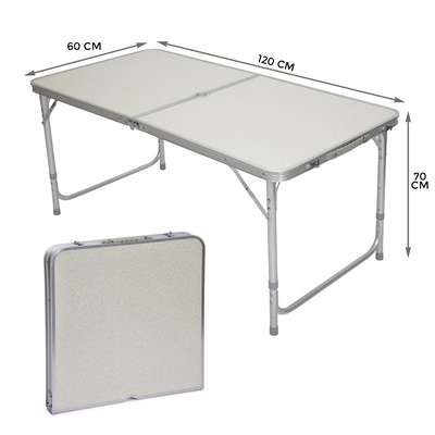 Folding Portable Table Stool White