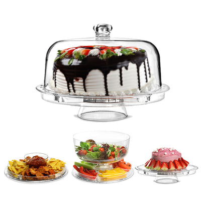 5 IN 1 Cake Stand Plastic Cover & Dome