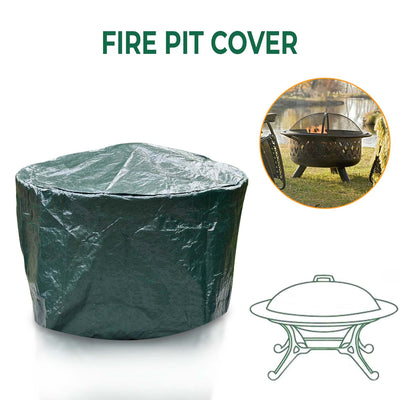 Large Fire Pit Cover - Green