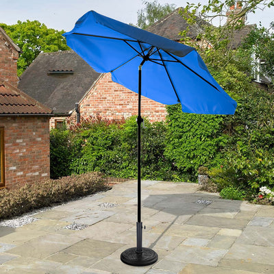 Heavy Duty Parasol Base 12Kg - Black/Metallic